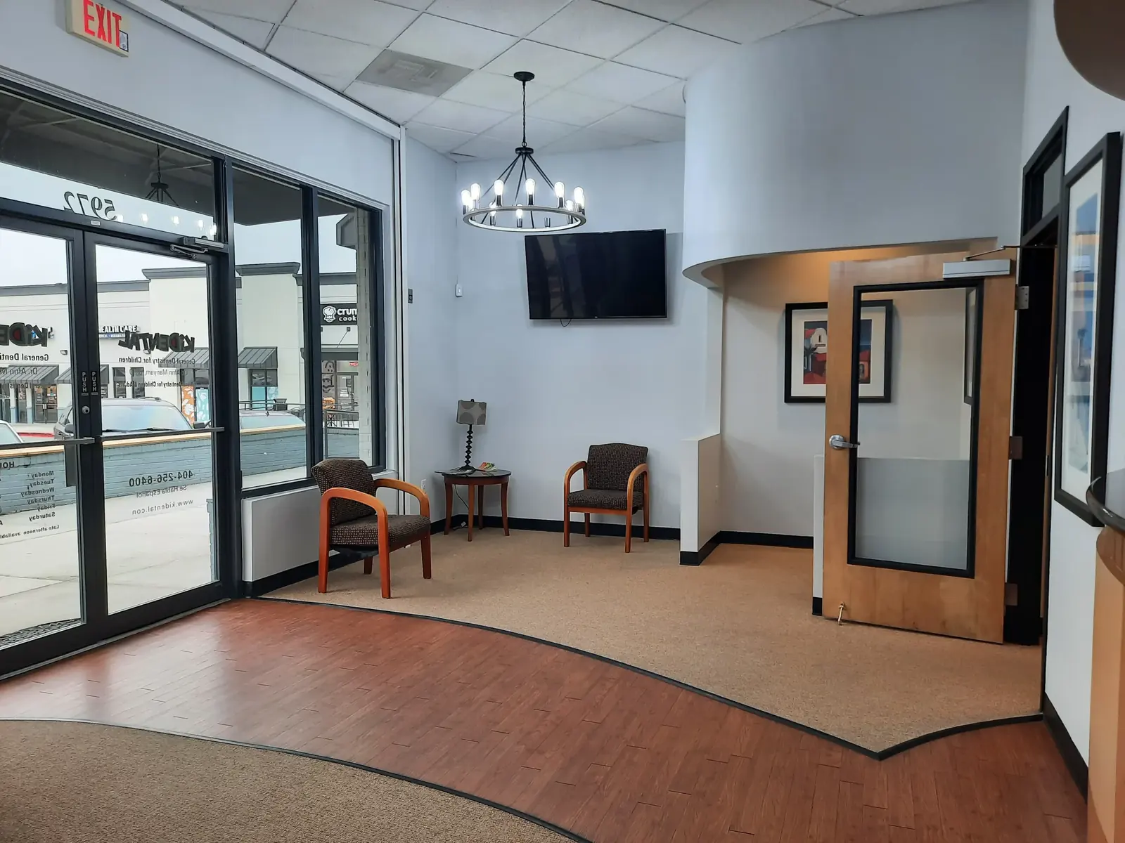 Waiting room and entrance