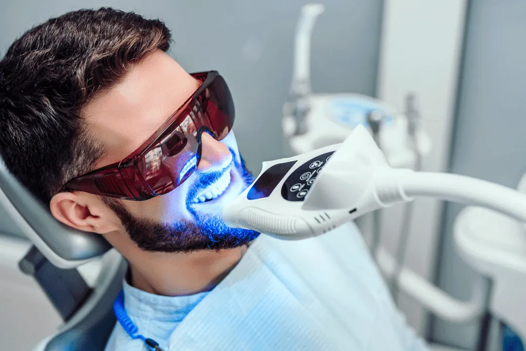 Patient having Zoom! teeth whitening
